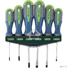 Набор отверток СИБРТЕХ, CrV, трехкомпонентные рукоятки, 6 предм Сибртех 13374