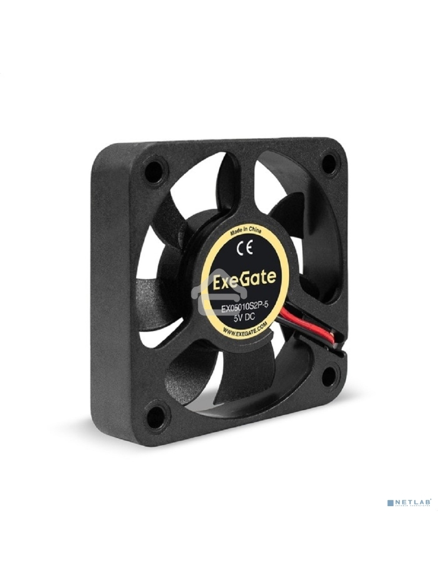 Вентилятор для корпуса ExeGate EX05010S2P-5 черный, 50 мм, 5500 об/мин, 27 дБ, 2 pin