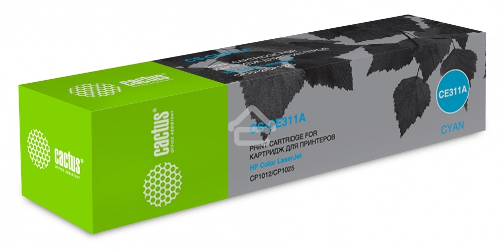 Картридж лазерный Cactus CS-CE311A голубой (1000 стр.) для HP LJ CP1012Pro/CP1025