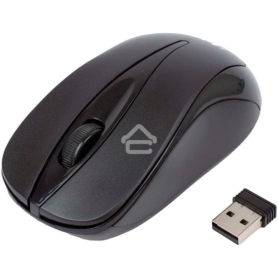 Мышь беспроводная HIPER HOMW-061 черный, 1000 dpi, радиоканал, USB, кнопки - 3