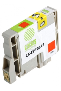 Картридж струйный Cactus CS-EPT0547 красный (16,2 мл) для Epson Stylus Photo R800/ R1800