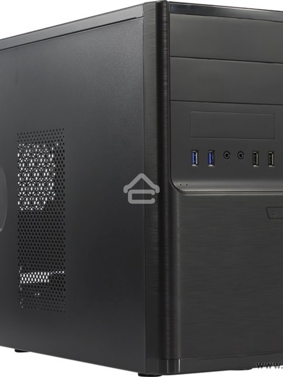Корпус InWin POWERMAN ES701BK USB 3.0 (Mini Tower, mATX, 450W PM-450ATX, USB 3.0x2, USBx2 + Audio, черный) <6120258>