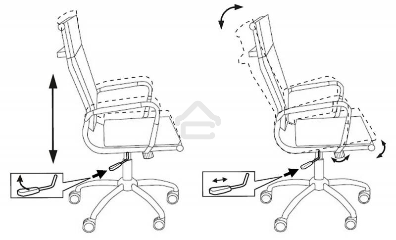 Кресло руководителя Бюрократ CH-993/orange оранжевый, искусственная кожа, крестовина хромированная