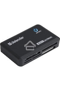 Кардридер DefenderOPTIMUS, до 4 типов карт одновременно + кабель USB 2.0 A(M) - MiniB (M) длина 1 м.