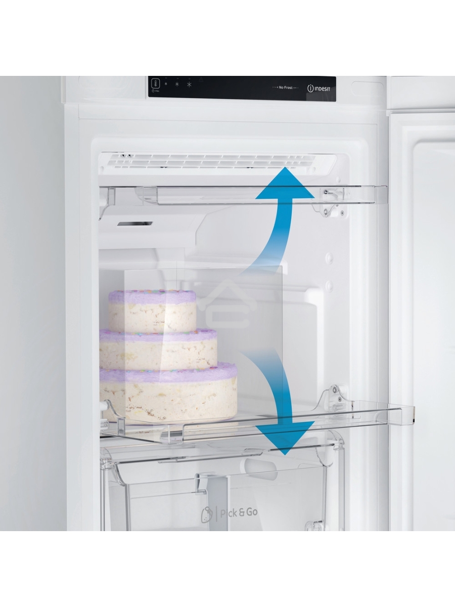 Морозильная камера Indesit DFZ 4150.1 белый, 204л, 6 ящиков