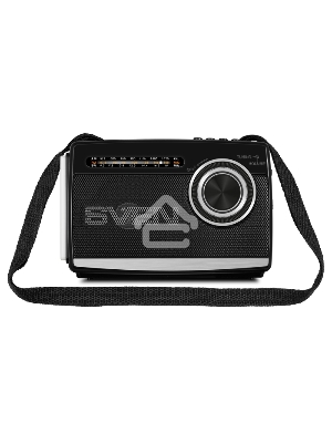 Радиоприёмник SVEN SRP-535 чёрный (3 Вт, FM/AM/SW, USB, SD/microSD, 900 мАч, 2 х D/UM, фонарь)