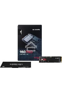 Накопитель SSD Samsung 980 PRO, 1TB, PCIe 4.0 x4, M.2 2280, NVMe, R/W 7000/5000, с радиатором