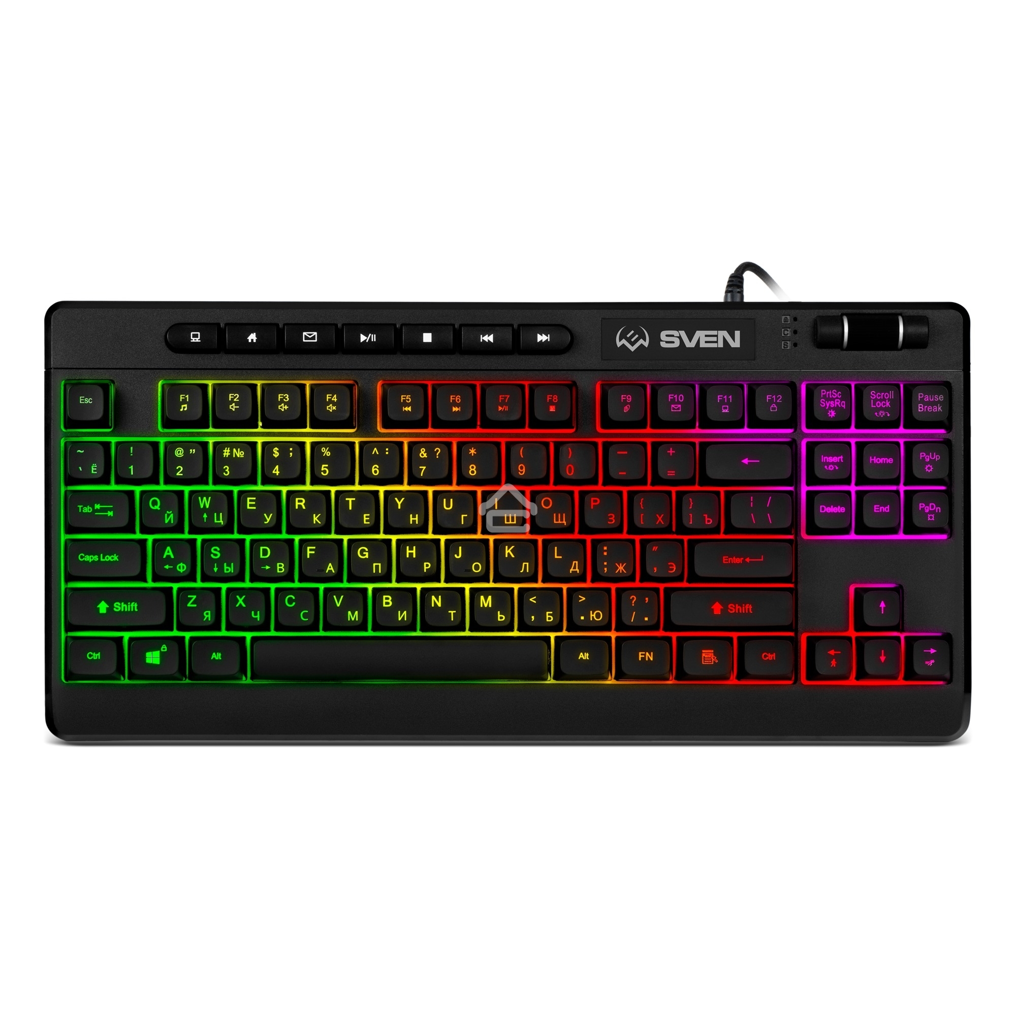 Клавиатура проводная Sven KB-G8200 игровая (95кл, ПО, RGb-подсветка)