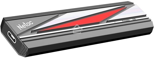 Внешний накопитель SSD Netac ZX20L 1TB USB 3.2 Gen 2 Type-C External SSD, R/W up to 2000MB/1800MB/s, with USB C to A cable and 20Gbps USB C to C cable, 5Y wty