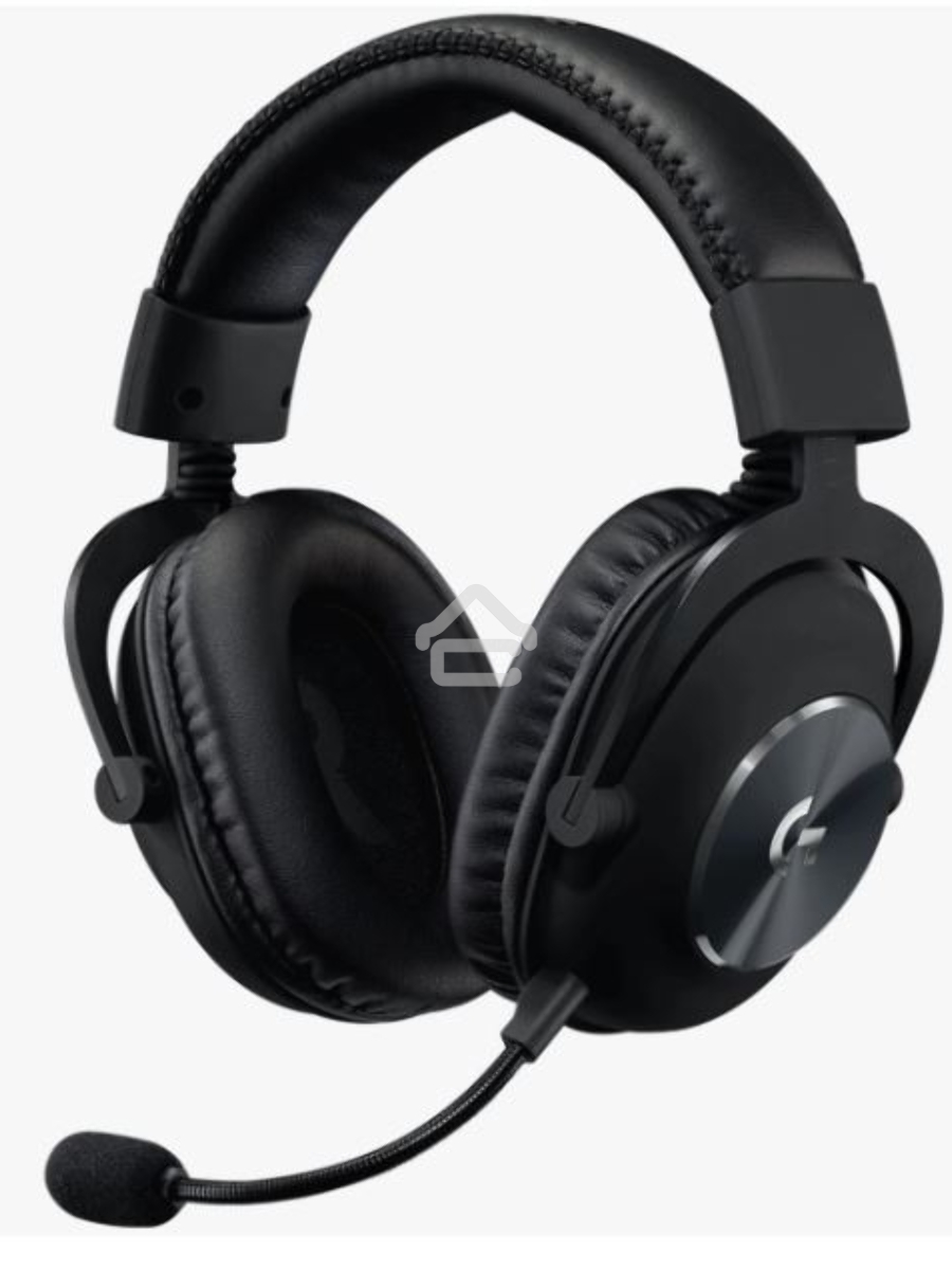Наушники с микрофоном Logitech G Pro X черный 2м мониторные оголовье (981-000819)