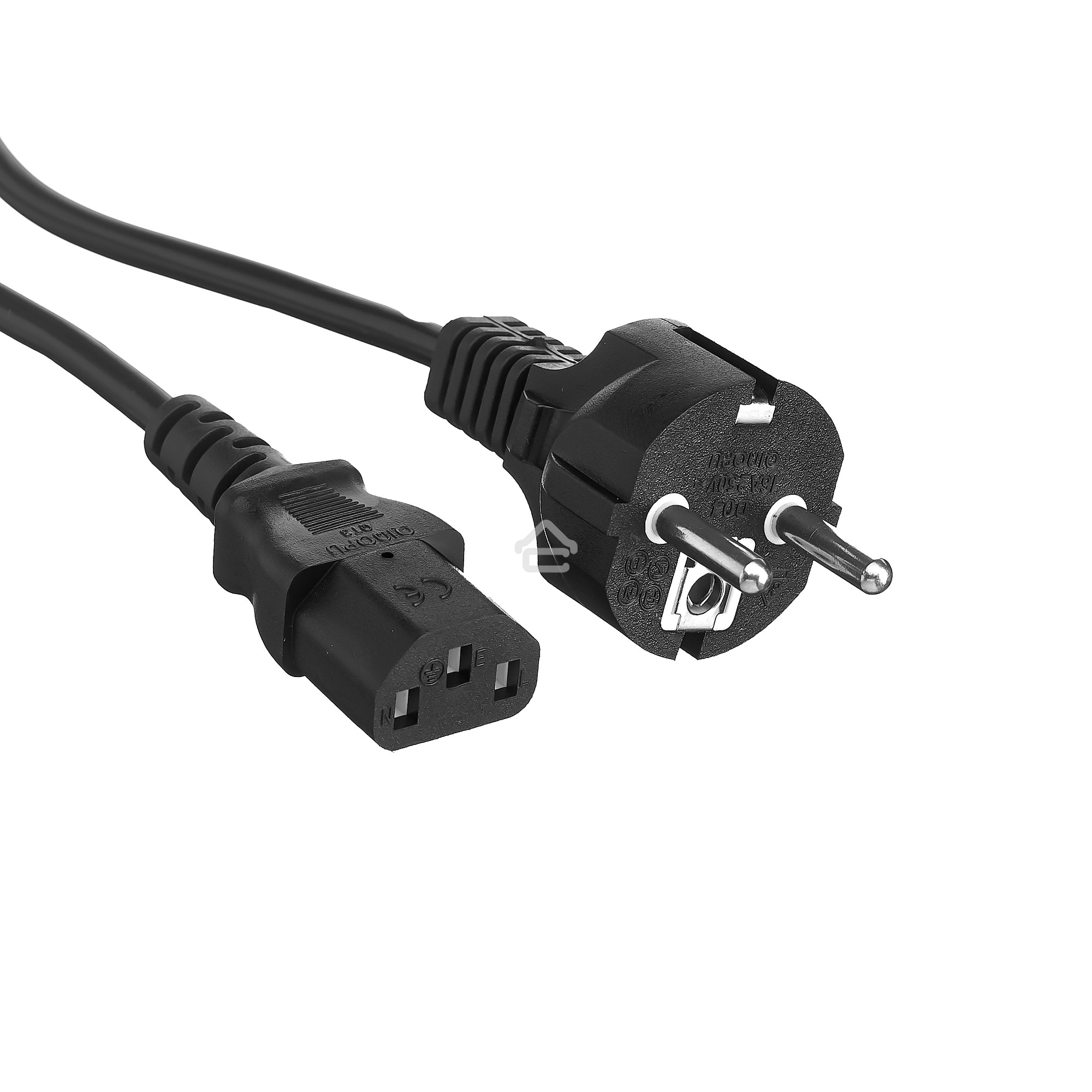 Кабель питания ExeGate Special PC-1,8S (Евровилка Schuko->С13) 3*0.5мм2, CCA, черный, 1.8м.