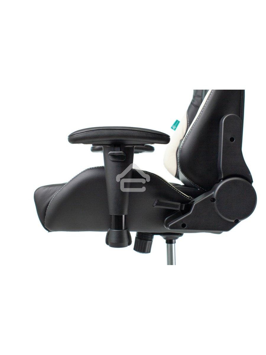 Кресло игровое Бюрократ VIKING 5 AERO WHITE черный/белый искусственная кожа