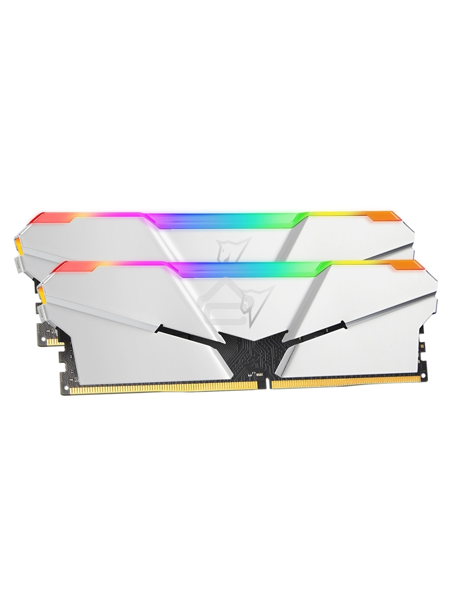Оперативная память NETAC Shadow, DDR5, 16GB (2x8GB), 4800MHz, CL40, DIMM, с радиаторами, RGB, серебристый