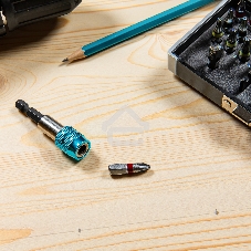 Набор бит GROSS, магнитный адаптер,сталь S2,пластиковый кейс,32 предм. 11363