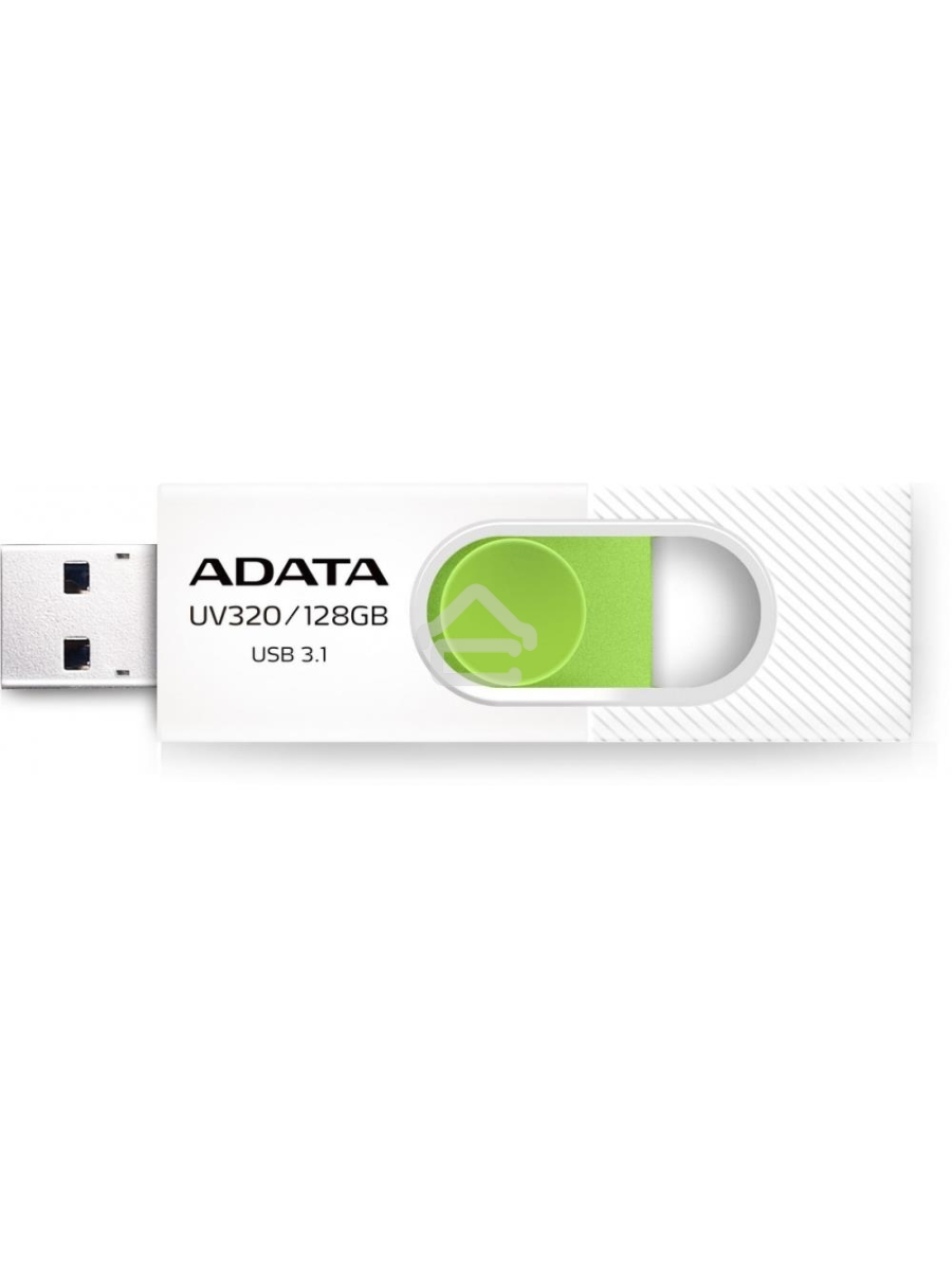 Флеш диск 128GB USB 3.2 Gen1 AUV320-128G-RWHGN White/Green