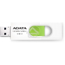 Флешка USB ADATA UV320 (AUV320-128G-RWHGN), 128Gb, USB 3.2 Gen1, R/W 100/30, белый/зеленый