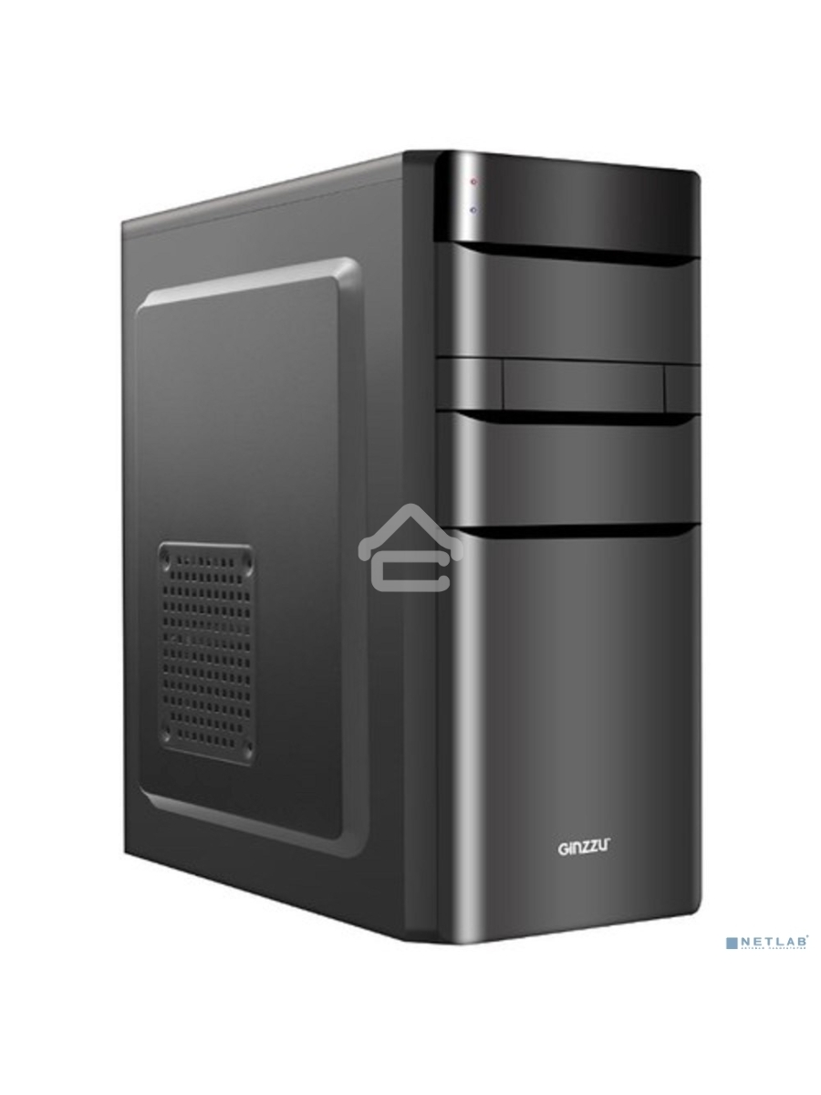 Компьютерный корпус Ginzzu A200 1*USB 3.0,1*USB 2.0,AU w/o PSU