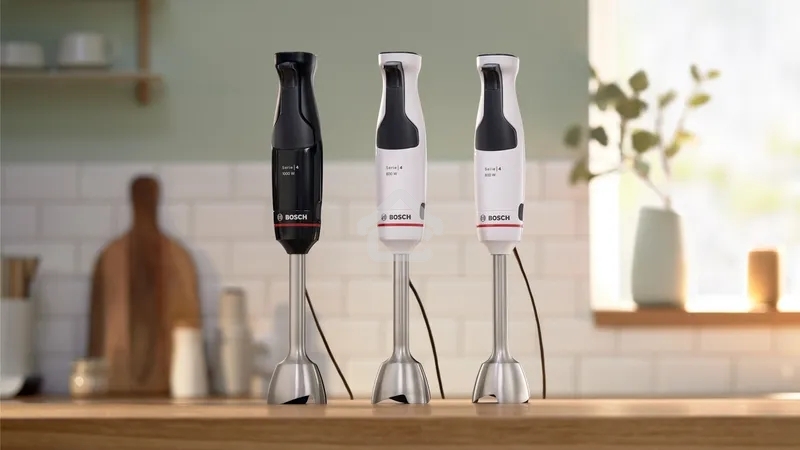 Блендер погружной Bosch MSM4B621, 1000Вт, черный