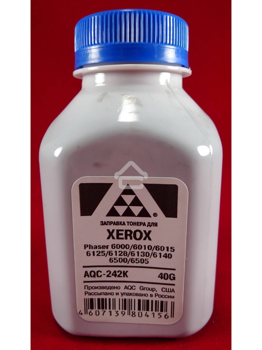 Тонер XEROX Phaser 6000/6010/6015/6125/6128/6130/6140/6500/6505 Black, (фл.40г.) AQC фас. России