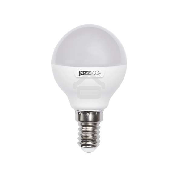 Лампа светодиодная JazzWay PLED-SP G45 9Вт шар 5000К холод. белый E14 820лм 230В