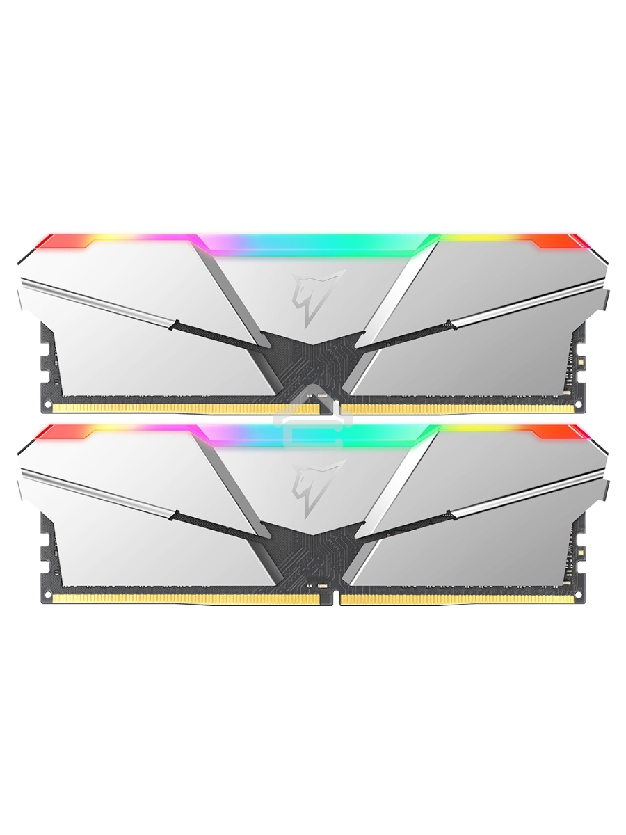 Оперативная память NETAC Shadow, DDR5, 16GB (2x8GB), 4800MHz, CL40, DIMM, с радиаторами, RGB, серебристый