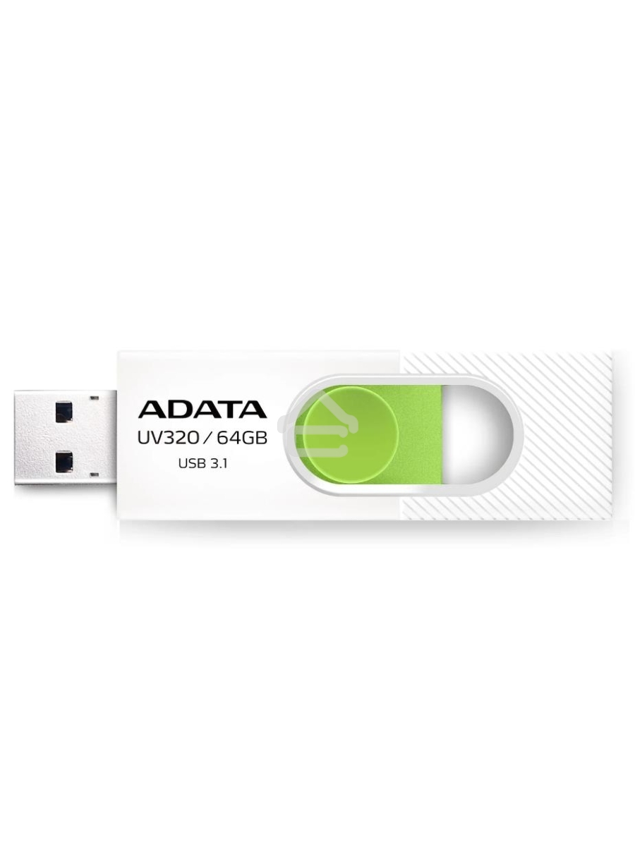 Флеш диск 64GB USB 3.2 Gen1 AUV320-64G-RWHGN White/Green