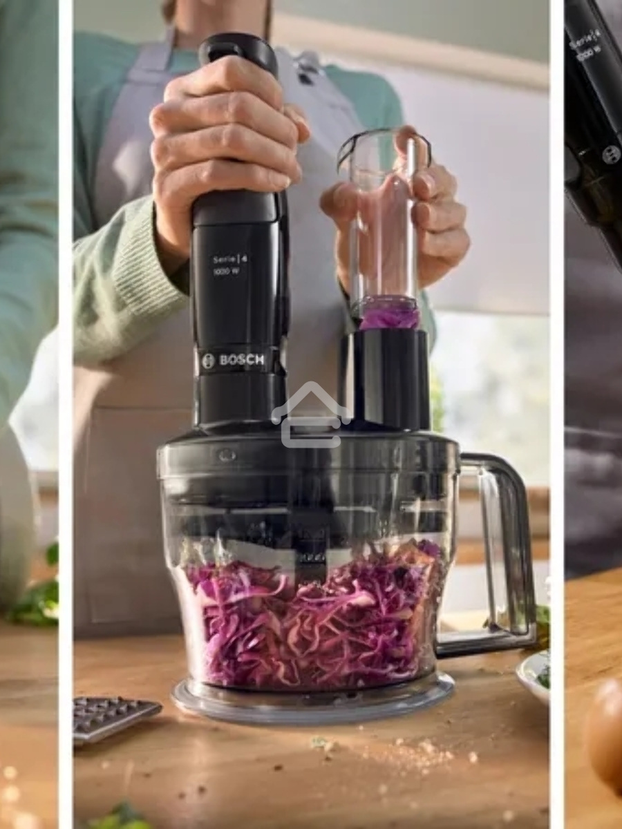 Блендер погружной Bosch MSM4B621, 1000Вт, черный