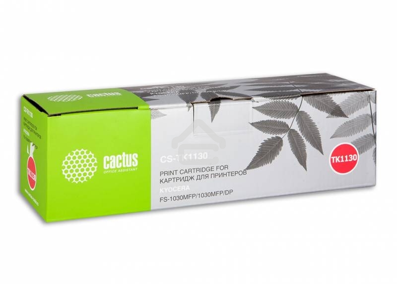 Картридж лазерный Cactus CS-TK1130 черный (3000 стр.) для Kyocera FS-1030MFP/FS-1130MFP