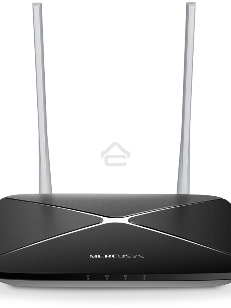 Беспроводный маршрутизатор Mercusys AC12, Dual Band, (867Мбит/с на 5 ГГц + 300Мбит/с на 2,4 ГГц)4 порта 100 Мбит/с, 4 фиксированных антенны