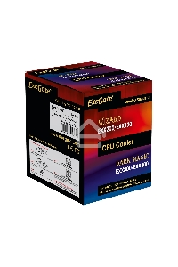 Кулер для процессора ExeGate Wizard EXX200-PWM.BLUE серебристый, 90 мм, алюминий/медь, 2400 об/мин, 24 дБ, 4 pin, 95 Вт, 130 мм