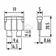 Предохранитель автомобильный Rexant 