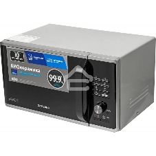 Микроволновая печь Samsung MG23K3515AS, 800 Вт, 23 л, серебристый, поворотный механизм, кнопки