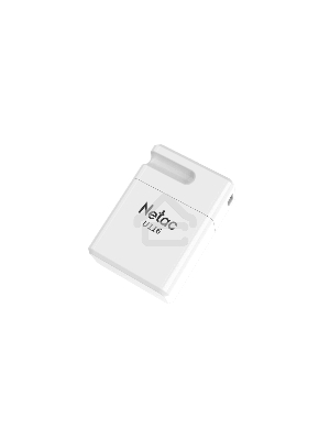 Флеш диск Netac U116 32Gb <NT03U116N-032G-30WH>, USB3.0, миниатюрная пластиковая белая