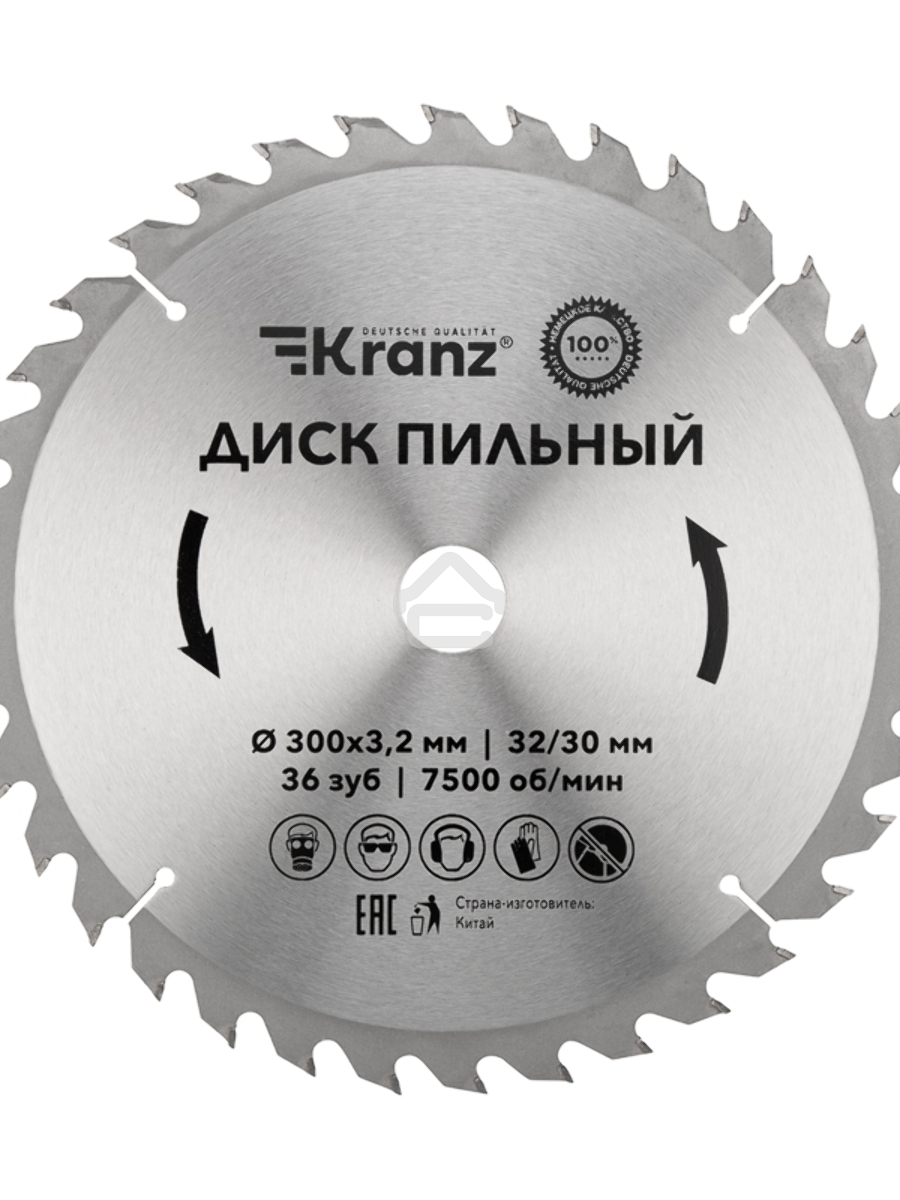 Диск пильный 300 мм х 36 зуб х 32/30 мм Kranz