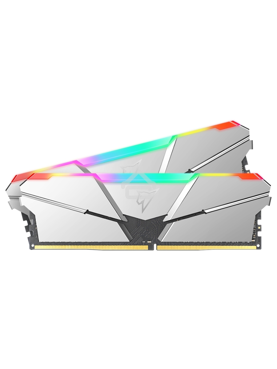 Оперативная память NETAC Shadow, DDR5, 16GB (2x8GB), 4800MHz, CL40, DIMM, с радиаторами, RGB, серебристый
