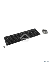 Комплект беспроводной Genius Smart KM-8230 BLACK, клавиатура+мышь, USB, 1 мини-ресивер на оба устройства. Клавиатура: 104 клавиши кнопка SmartGenius, клавиши т