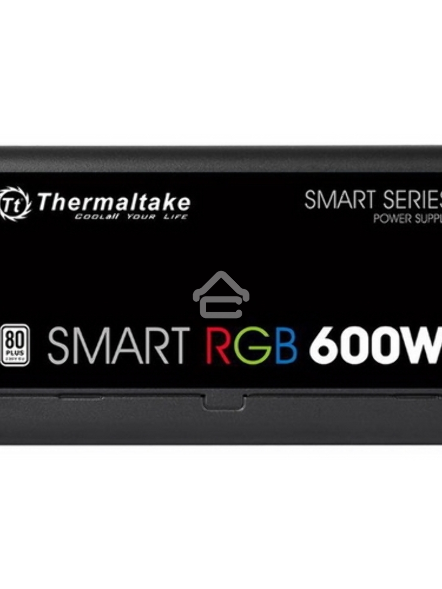 Блок питания Thermaltake Smart RGB (PS-SPR-0600NHSAWE-1), 600Вт, 80 PLUS, 120мм, черный