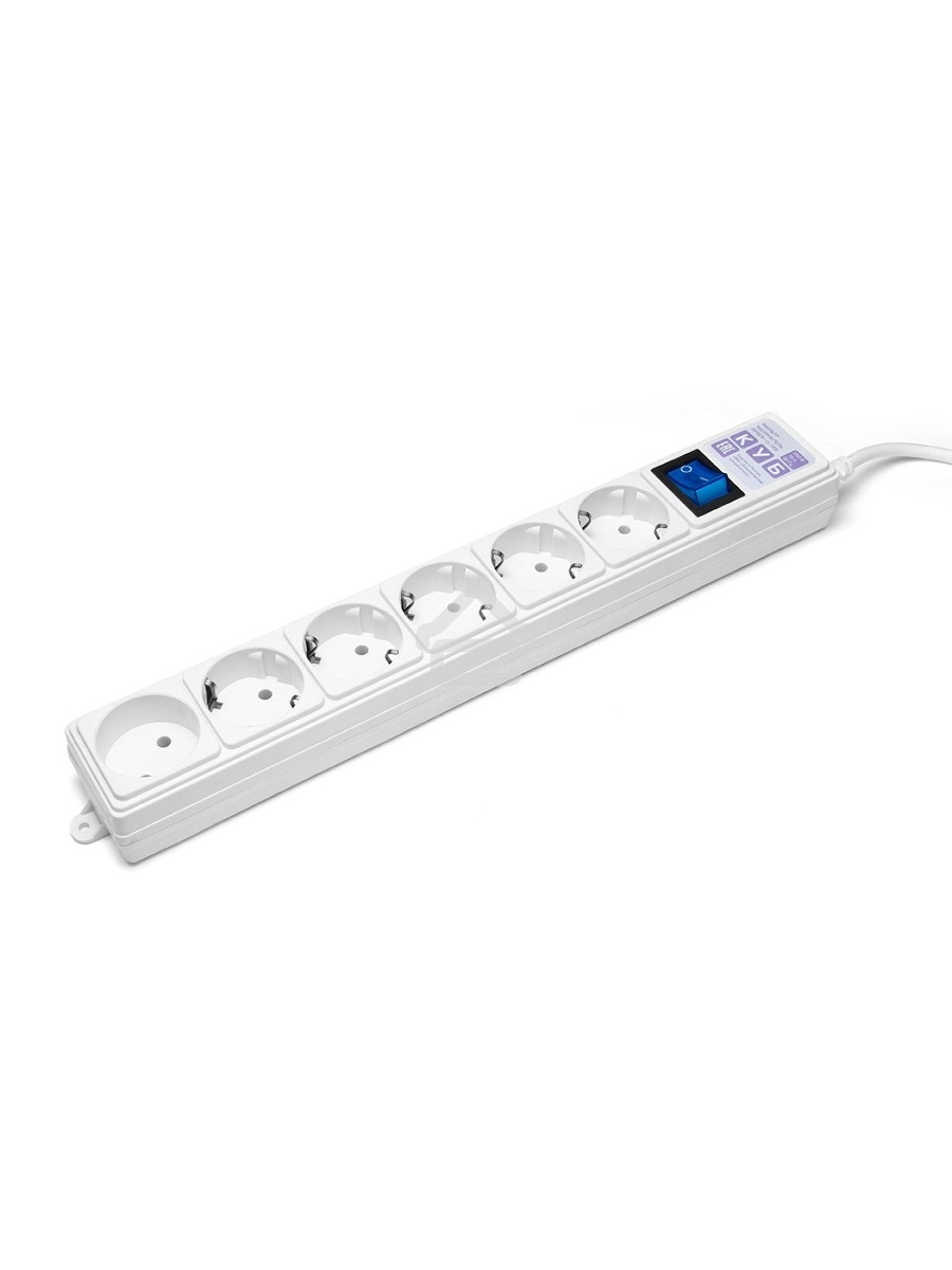Сетевой фильтр Power Cube 1,9 м 6 розеток (белый) 16B/3,5кВт