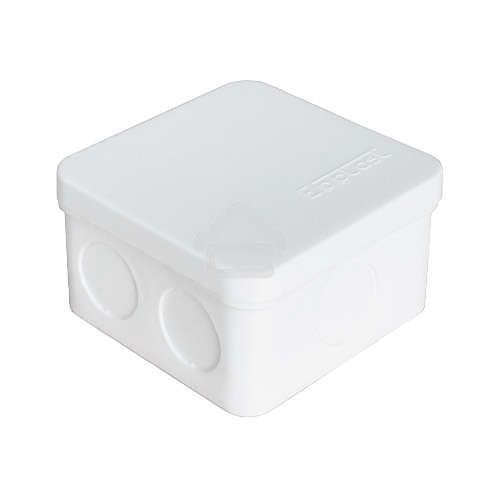 Коробка распределительная ОП 75х75х45 мм IP54 7 выходов без гермовводов крышка защелкивающаяся бел. Epplast 225331