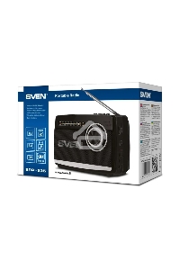 Радиоприёмник SVEN SRP-535 чёрный (3 Вт, FM/AM/SW, USB, SD/microSD, 900 мАч, 2 х D/UM, фонарь)