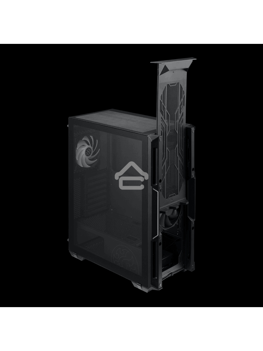 Компьютерный корпус ADATA XPG STARKER черный Mid-Tower, Micro-ATX, Mini-ITX, Standard-ATX, USB 3.2 Gen1 Type-A