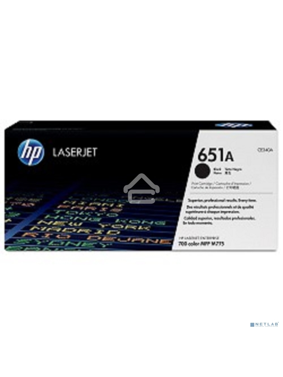 Картридж лазерный HP CE340A 651A черный для LaserJet 700 Color MFP 775 13500стр.
