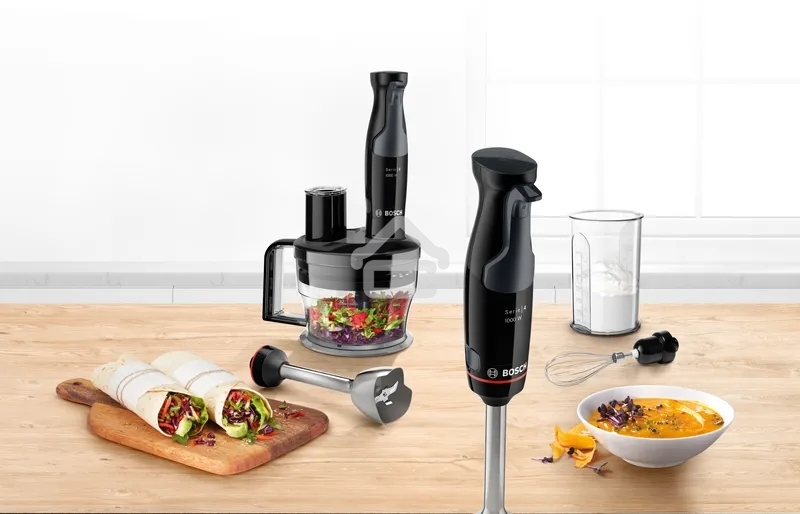 Блендер погружной Bosch MSM4B621, 1000Вт, черный