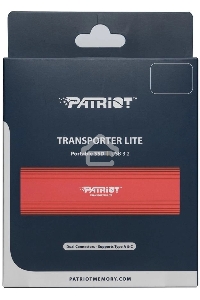 Внешний накопитель SSD Patriot 512GB USB-C , Transporter Lite, R/W 1000MB/1000MB/s, красный