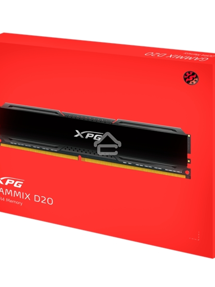Оперативная память XPG Gammix D20, 32GB (2x16GB), DDR4, 3600MHz, CL18, UDIMM, с радиатором, черный
