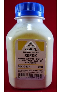 Тонер XEROX Phaser 6000/6010/6015/6125/6128/6130/6140/6500/6505 Yellow, (фл.30г.) AQC фас. России
