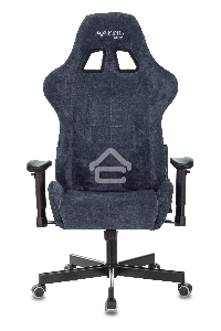 Кресло игровое Бюрократ VIKING KNIGHT LT27 FABRIC синий крестовина металл/пластик