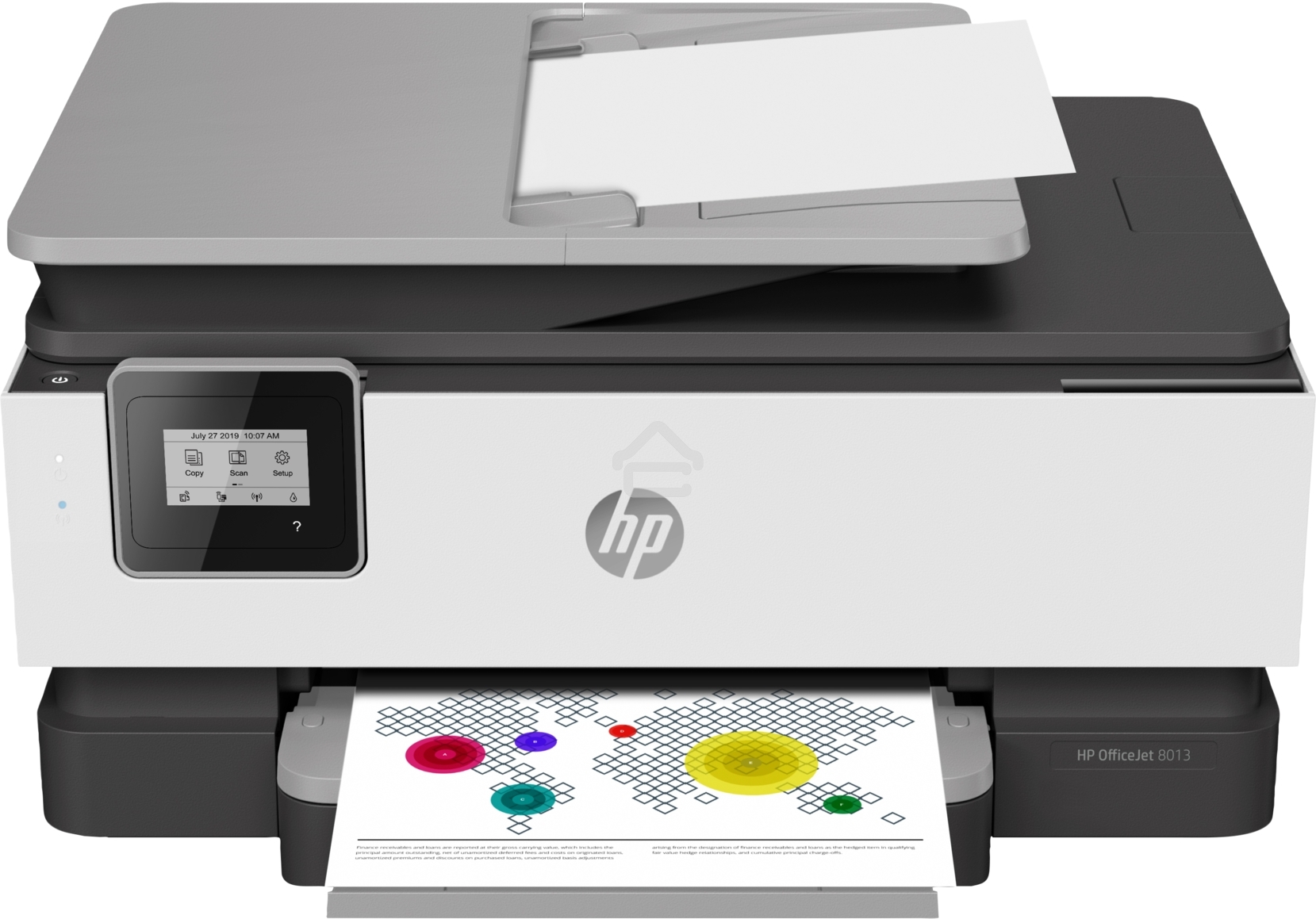МФУ струйный HP Officejet Pro 8013 (1KR70B), A4, цветной, печ. до 18 стр/мин. (ч/б) до 10 стр/мин. (цвет), скан. до 8 стр/мин. (ч/б) 3.5 стр/мин. (цвет), 1200 x 1200 dpi, Wi-Fi, Air Print