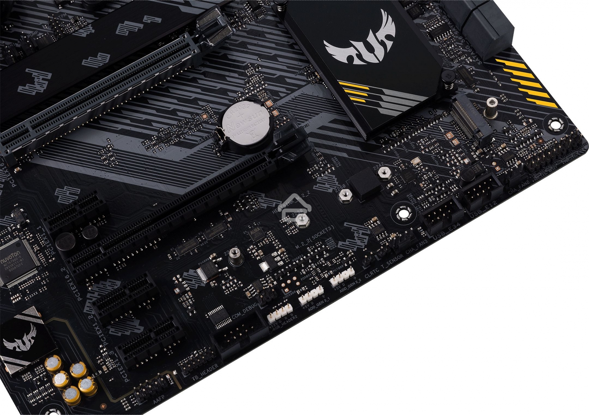 Материнская плата ASUS TUF GAMING B550-PLUS WIFI II, AM4, AMD B550, 4xDDR4, 6xSATA, 2xM.2, 1xPCI-E 3.0 x16, 1xPCI-E 4.0 x16, 3xPCI-E x1, 1xDP, 1xHDMI, 1x 2.5Gb LAN, 2xUSB-A 3.2 Gen 1, 1xUSB-A 3.2 Gen 2, 1xUSB-C 3.2 Gen 2, 3x3.5 мм, 7.1, ATX