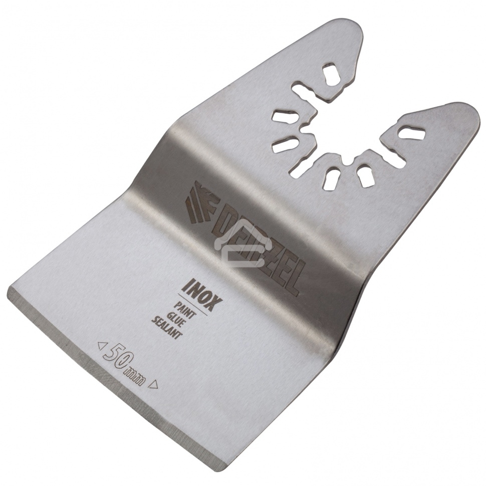Насадка-шабер для МФИ, Inox, для снятия краски, ширина 50 мм, ступенчатая Denzel